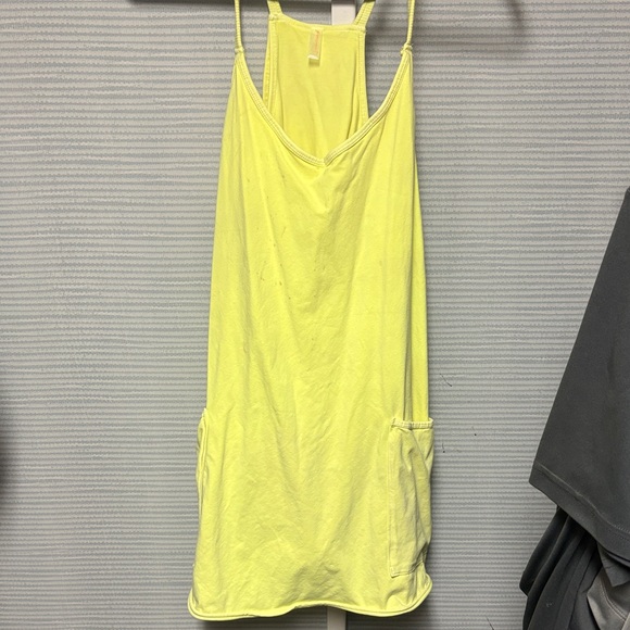 Free people movement Yellow active Dress ** see description, has some staining - Picture 2 of 4